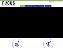 Tablet Screenshot of focusmedicalsystems.com